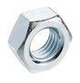 M12 x 1.25 Fine Pitch Hexagon Steel Full Nut Class 8 Bright Zinc Plated, DIN 934