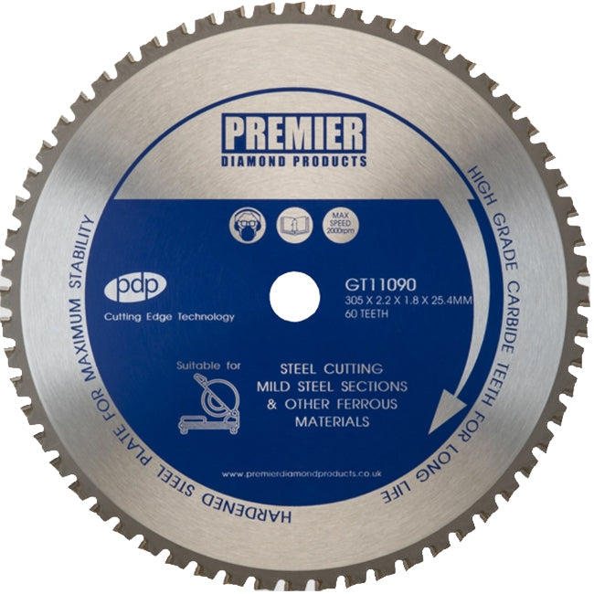 Premier 305mm Steel Cutting Circular Saw Blade GT11090