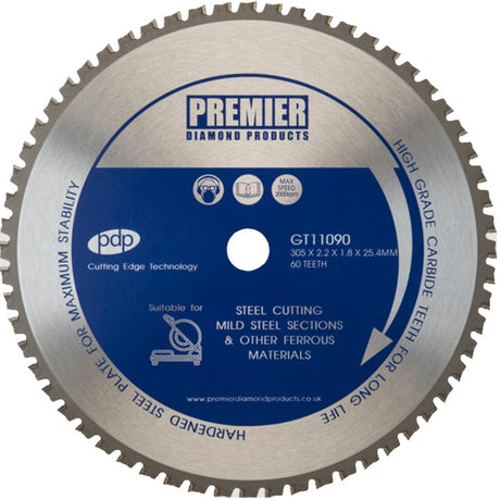 Premier 305mm Steel Cutting Circular Saw Blade GT11090