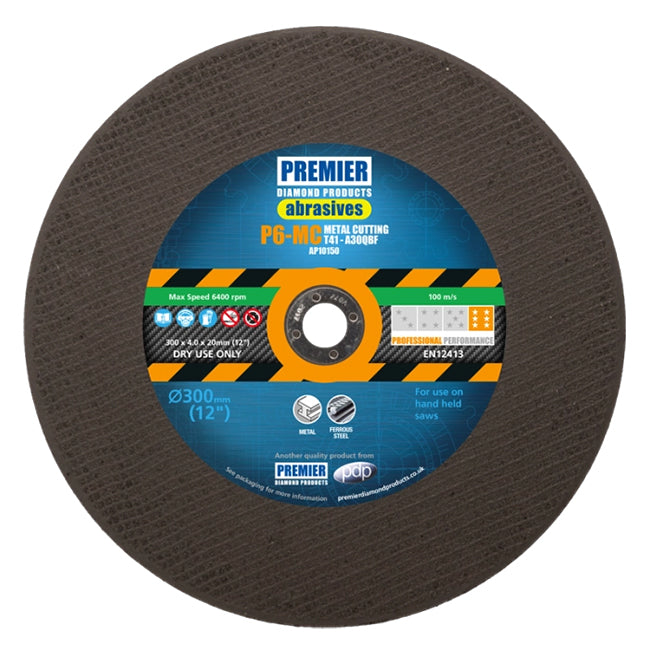 300 x 4.0 x 20 PDP P6 Metal Cutting Disc, Pack of 10. AP10150