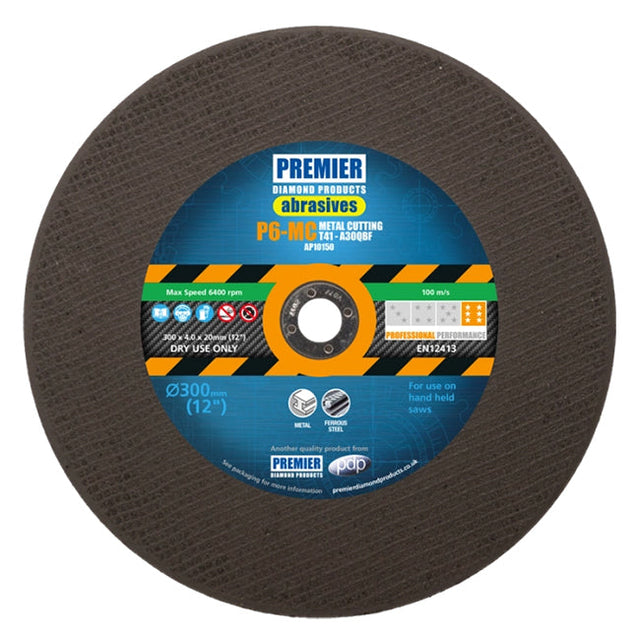 300 x 4.0 x 20 PDP P6 Metal Cutting Disc, Pack of 10. AP10150