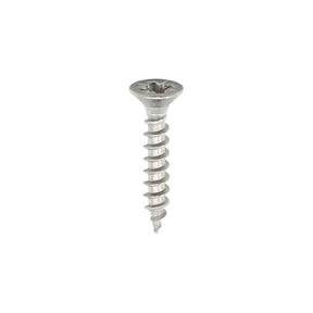 Timco 3.0 x 16 (4 x 5/8) Countersunk Pozi,  Woodscrew Stainless Steel A2 (304), 30016CLASS
