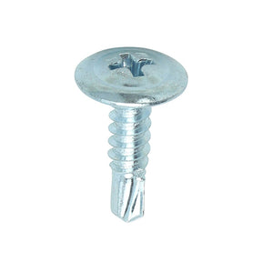 4.2 x 16 (No.8x5/8") Wafer Head No2. Phillips Steel Self Drill Screws, Bright Zinc Plated