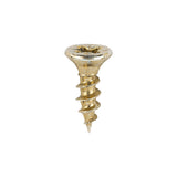 3.5 x 12 Timco C2 Strong Fix Premium Woodscrew, Countersunk Pozi Pz2, Steel Zinc / Yellow Plated 35012C2