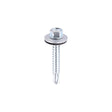 5.5 x 38mm (5/16" Hexagon Head) Self Drill Screws, Metal to Metal, Bright Zinc Plated For Steel 1.2-4mm Thickness with 16mm EPDM Washer ZL38W16
