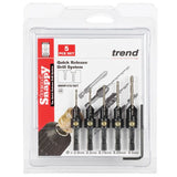 Trend Snappy 5 Piece Countersink Set SNAP/CS/SET