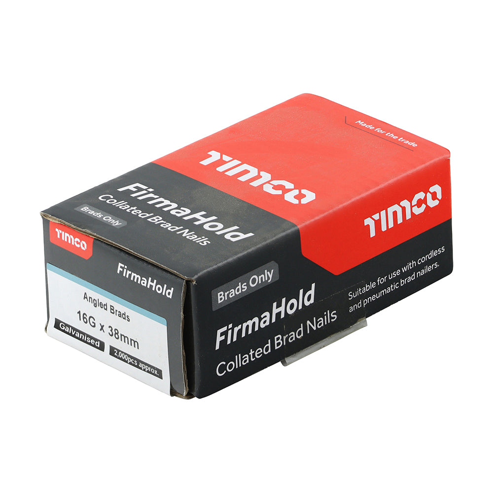 FirmaHold 16g x 38 Galvanised Angle *NO GAS* ABG1638 (Paslode compatible) 2000 nails per box