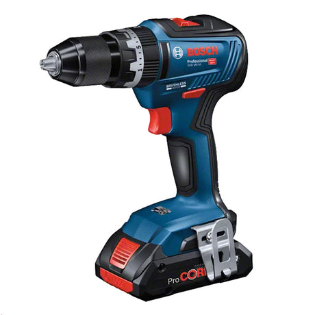 Bosch GSB 18V-55 Combi Drill with 2 x 5.0Ah Lion Batteries In L-Case Carry Case