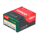 Timco 3.5 x 25mm (6 x 1") Countersunk Pozi Pz2, Classic Woodscrew, Steel Zinc / Yellow Plated, 35025CLAF