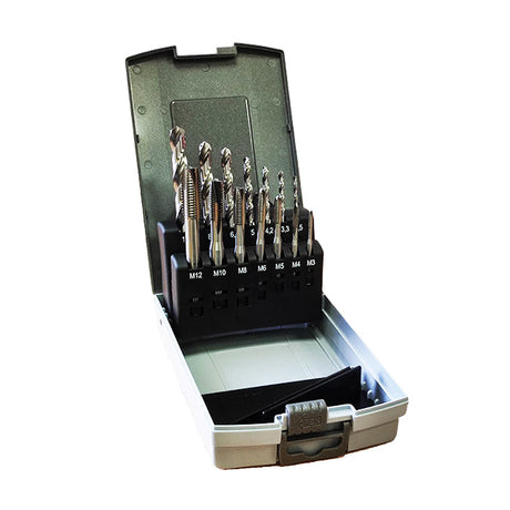 Kamtec 14 Piece Twist Drill & Tap Set KDTSSET14