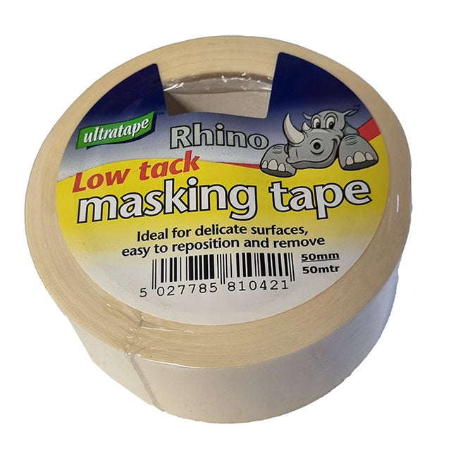 50mm x 50 Metre Low Tack Masking Tape