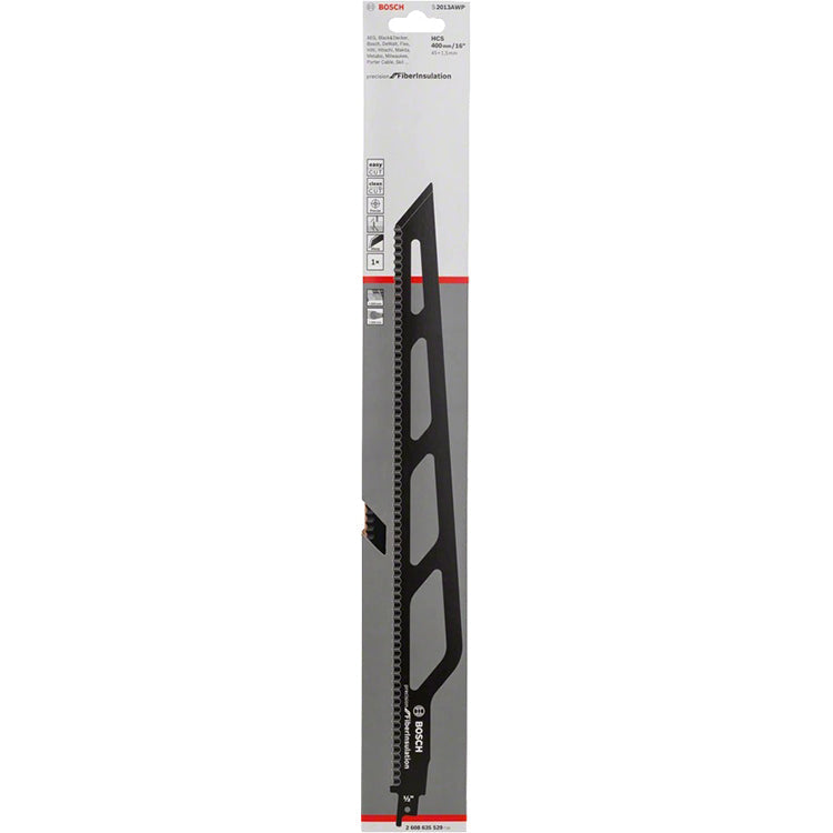 Bosch S2013AWP 400mm Sabre Saw Blades for Fibre Insulation 2608635529