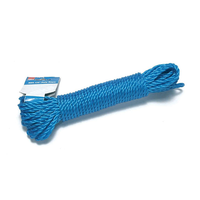 Hilka 6mm x 15 Metre Blue Film Polypropolene Rope 84905014