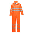 Portwest Sealtex Ultra Hi-viz Waterproof Rain Coverall, Orange, XL