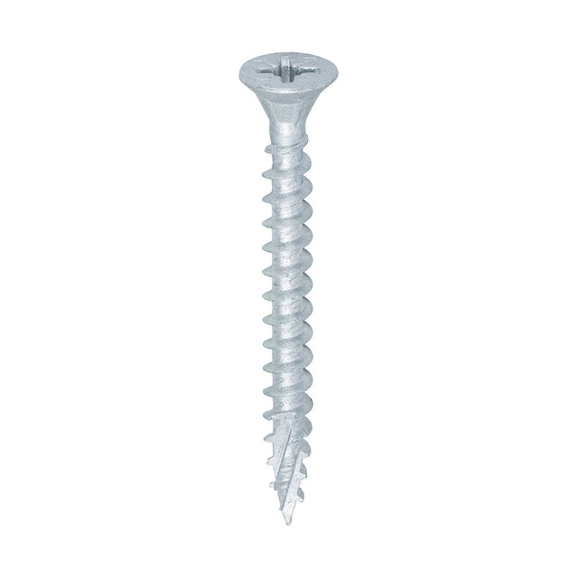 Timco 5.0 x 50 Countersunk Pozi Pz2, C2 Exterior Screws, Silver Organic