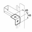 SB500 90 Degree Channel Bracket. P1026, Unistrut compatible, stainless steel A4 (316)