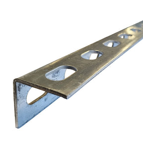Slotted Angle 3mm Thick Heavy Gauge 40mm x 40mm  x 1M. Pre-galvanised
