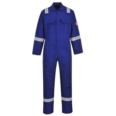 Large Blue Portwest Bizweld Iona Flame Resistant Coverall BIZ5RBRL