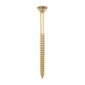6.0 x 120 Timco C2 Strong Fix Premium Woodscrew, Countersunk Pozi Pz3, Steel Zinc / Yellow Plated 60120C2