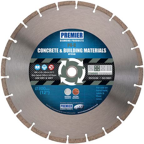 350mm x 25mm 4 Star Diamond Blade for Concrete & Building Materials DP15545 P4/C