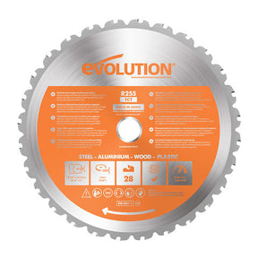 Evolution 255mm Multipurpose Mitre Cutting Blade