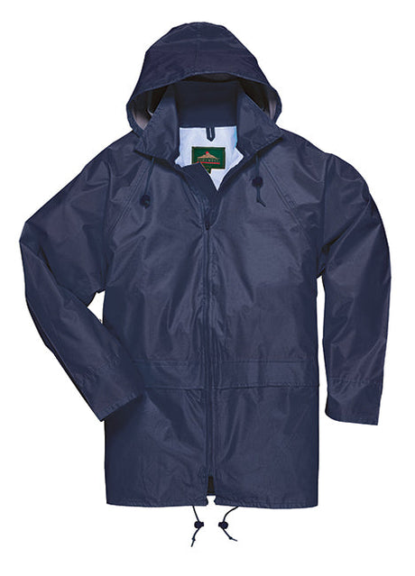 Large Navy Portwest Classic Rain Jacket