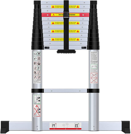 Kamtec 3.8M Telescopic Ladder With Stabilizer