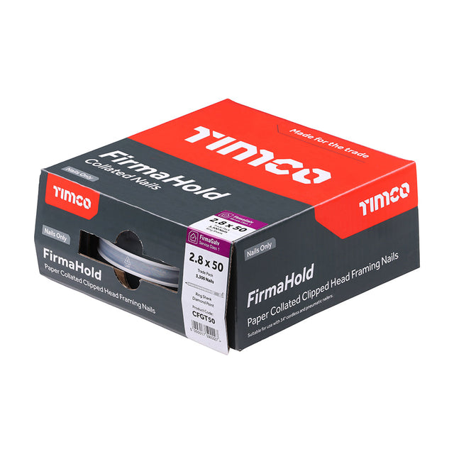 FirmaHold 2.8 x 50 Ring / FirmaGalv *NO GAS* CFGT50 (Paslode compatible) 3300 nails per box