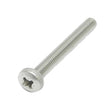 M3.5 x 50 Machine Screw, Pan Pozi No.1 Stainless Steel A2 (304)