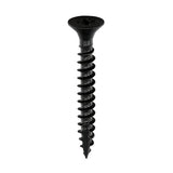 Timco 3.5 x 25mm (6 x 1") Countersunk Pozi, Classic Woodscrew, Black Passivated, 35025CLAB
