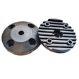 Baseplate 44mm For M6 Bolt 4mm Screw Holes, Black