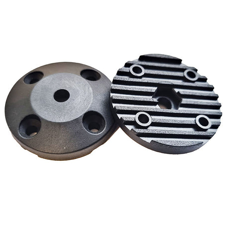 Baseplate 44mm For M6 Bolt 4mm Screw Holes, Black