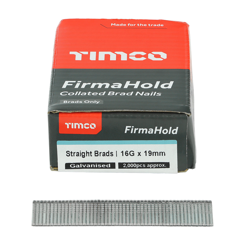 FirmaHold 16g x 19 Brad/ Galv *NO GAS* BG1619 (Paslode compatible) 2000 nails per box