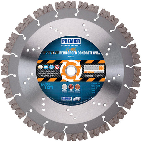 450mm x 25mm 6 Star High Performance Diamond Blade for Reinforced Concrete DP16562 P6/ECC