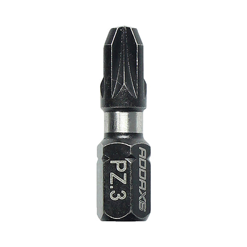 PZ3 x 25mm Addax X6 Impact Screwdriver Bit (Pack of 10) 3PZ25X6