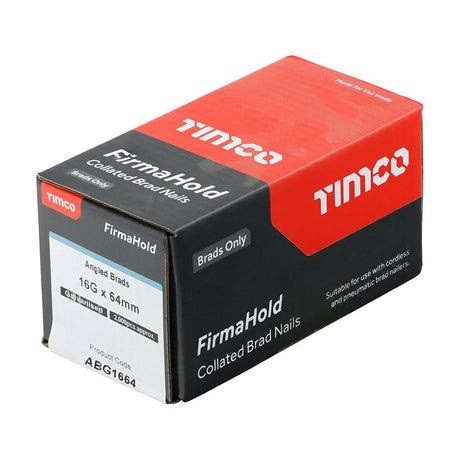 FirmaHold 16g x 64 Angle / Galv *NO GAS* ABG1664 (Paslode compatible) 2200 nails per box