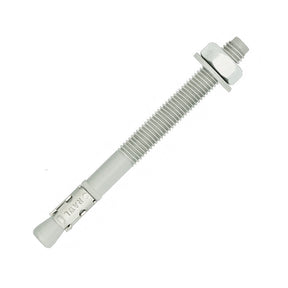 Rawlplug M8 x 75mm Mild Steel Through Bolt Galvanised Rawl R-XPT-HD-08075