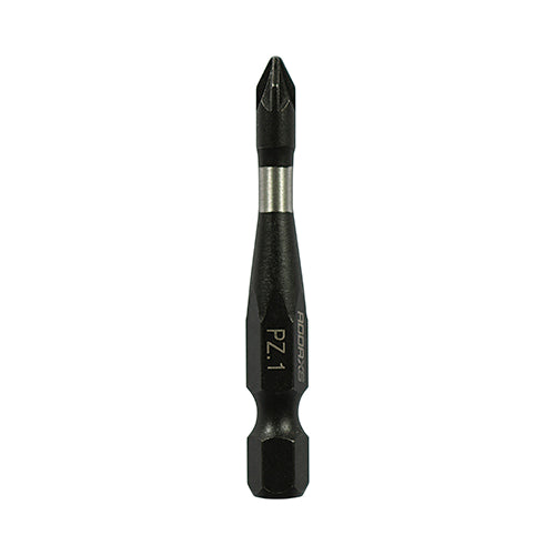 PZ1 x 50mm Addax X6 Impact Screwdriver Bit (Pack of 5) 1PZ50X6