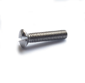 M6 x 12 Machine Screw, Raised Countersunk Slotted Stainless Steel A2 (304)