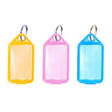 Timco Coloured Key Ring Tags, Pack of 6