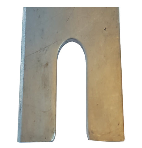 No2 50mm x 100mm x 1mm with a 14mm slot (Suits bolts up to M12) Metal Horseshoe Trouser Shim Stainless Steel A4