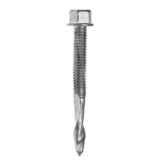 5.5 x 75mm 5/16” Hex Head Super Tek 7 Self Drill 4.00-18mm Evolution TSHW5.5-75-7