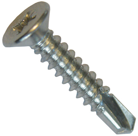 4.8 x 45 Countersunk Pozi Self Drilling Screw, Stainless Steel A2, DIN7504OZ