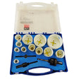 Rix Tools 15 Piece Holesaw Set 16, 19, 22, 25, 29, 32, 35, 38, 44, 51, 64 & 76mm