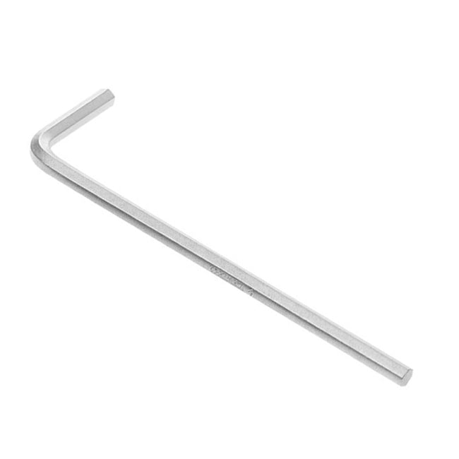 6.0mm Hex Allan Key Wrench, 138mm Long Arm, Zinc Plated