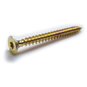 3.5 x 40mm Evolution Countersunk Torx T15 Woodmaster Woodscrew, Zinc & Yellow