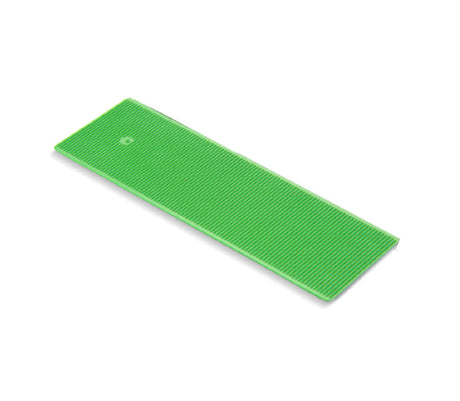1mm Green Flat Plastic Packer 30mm x 100mm, Pack of 100