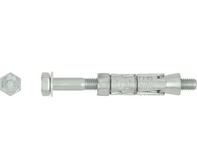 Rawlplug M16 60L Shield Anchor Loose Bolt Bright Zinc Plated, Drill 25mm Rawl R-RBL-M16/60W