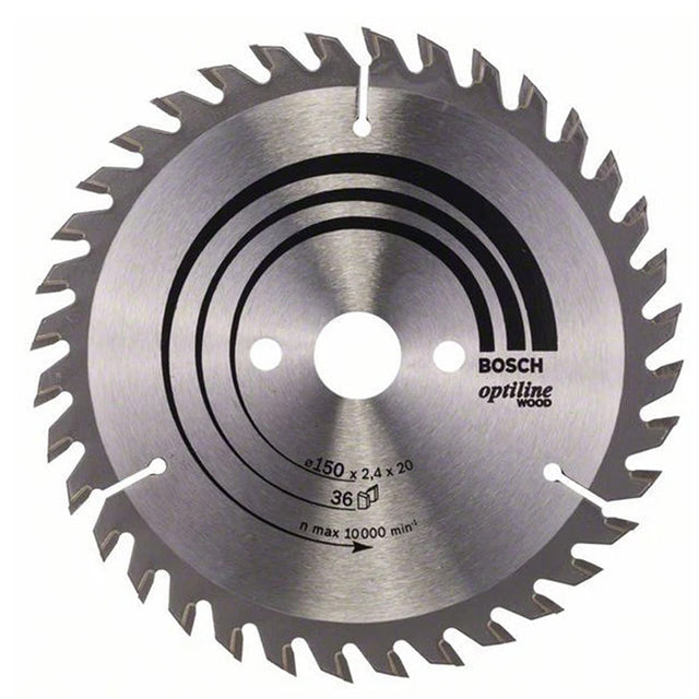 Bosch 150 X 20 X 36 Teeth Circular Saw Blade TCT 2608640593