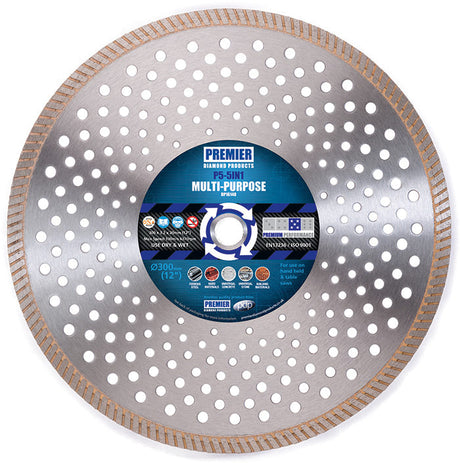 350mm x 25mm 5 Star 5 in 1 Fast Cut Multi Purpose Diamond Blade DP16145 P5/5in1